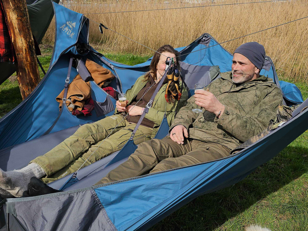 Teste Amok-Hängematten bei Event Nature an der malerischen Schlei!